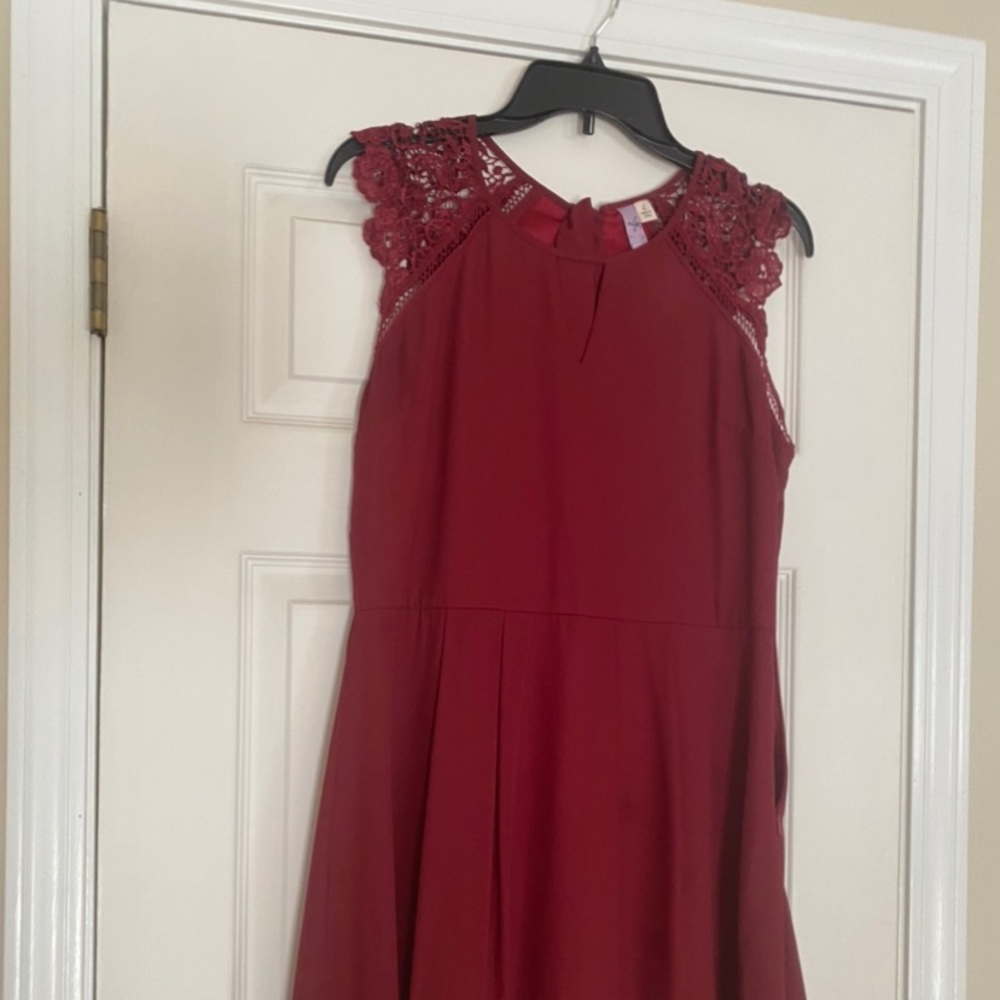 Alya lace trim a line dress size L